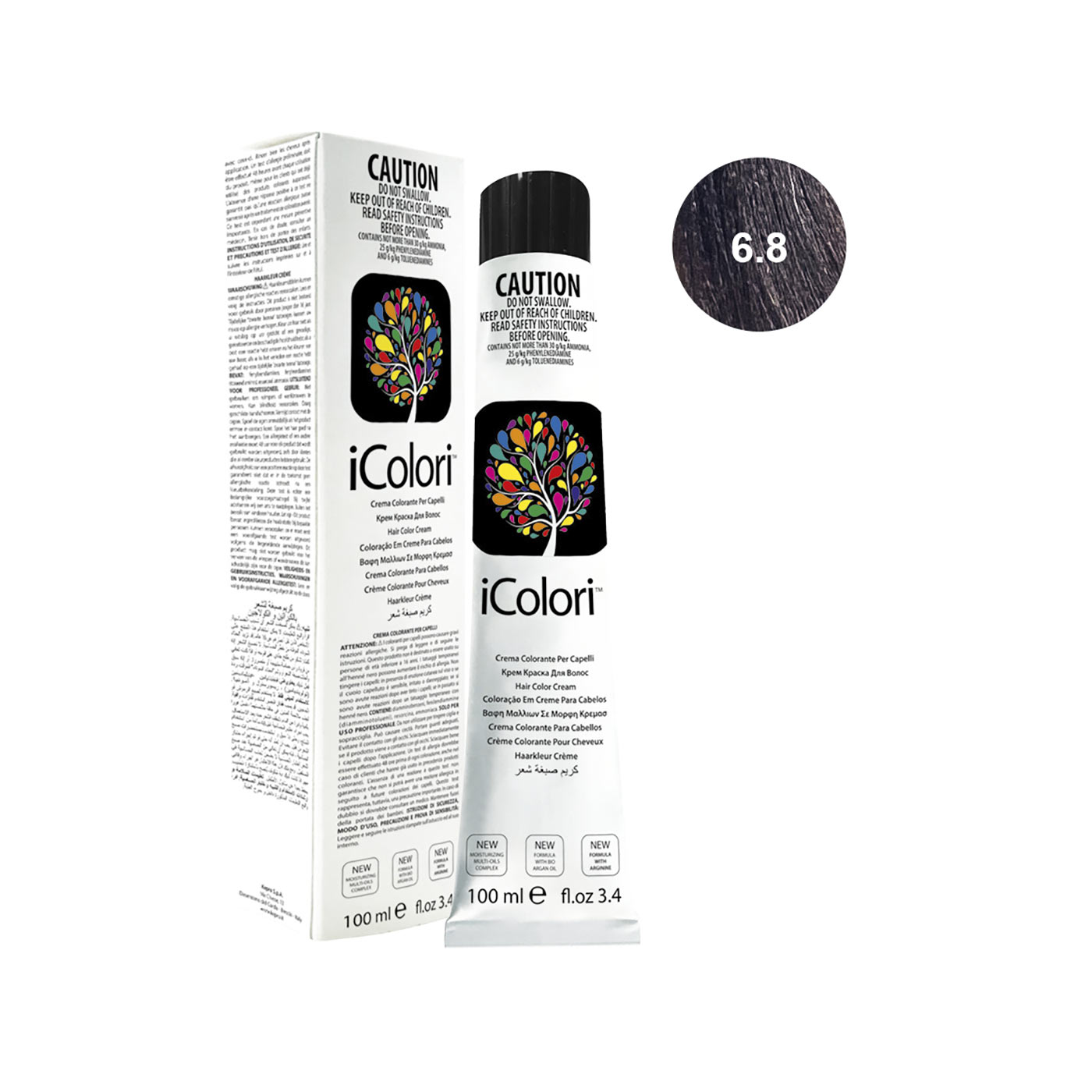 16801-6.8||ICOLORI COLOR 100 ML NUANCE 6.8
