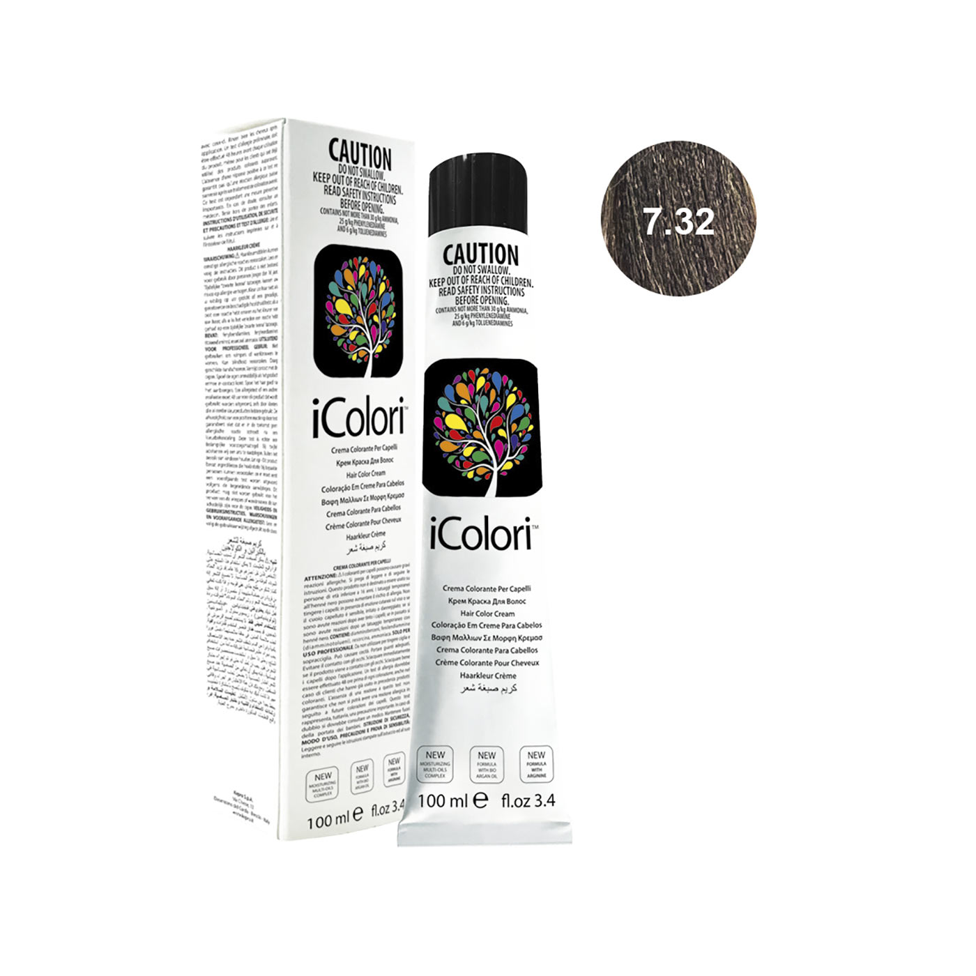 16801-7.32||ICOLORI COLOR 100 ML NUANCE 7.32
