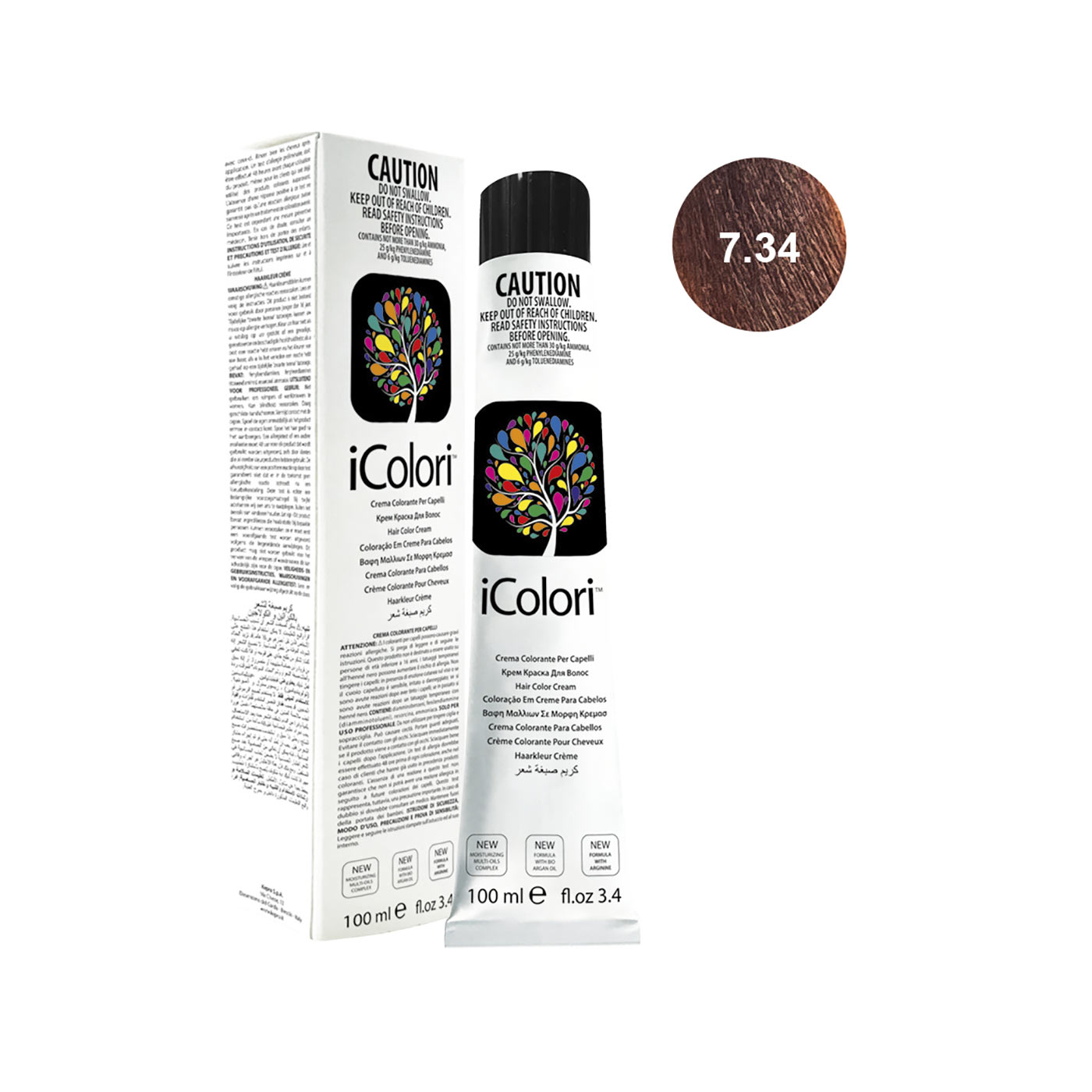 16801-7.34||ICOLORI COLOR 100 ML NUANCE 7.34