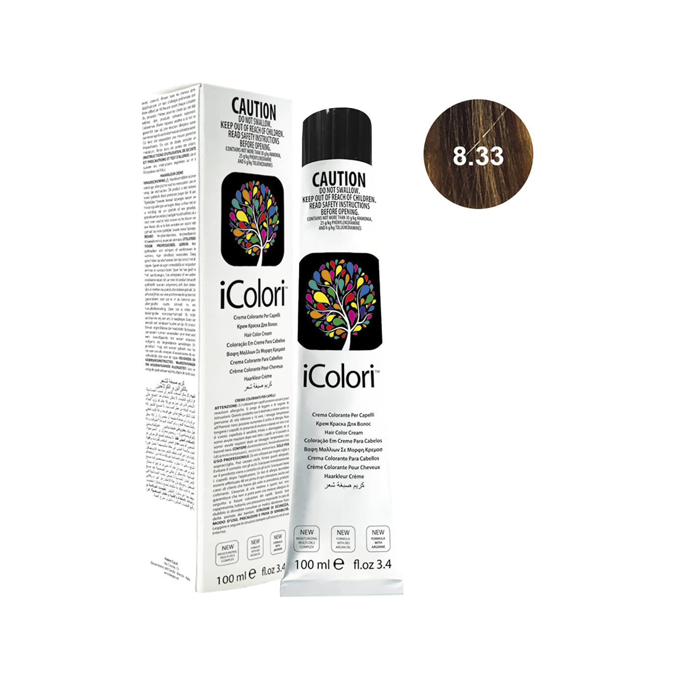16801-8.33||ICOLORI COLOR 100 ML NUANCE 8.33
