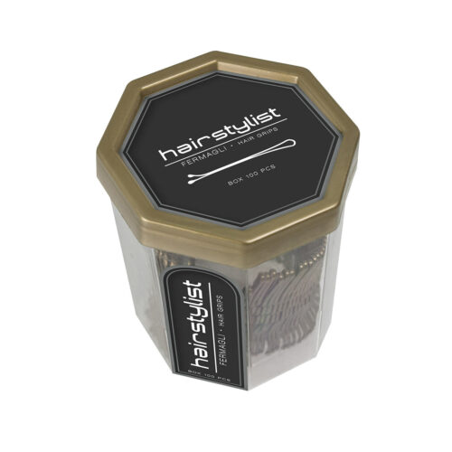 Fermagli pallina liscio 3"brown 100pz