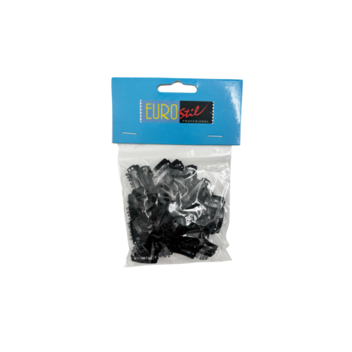 Sacchetto 50 clip 2,3 cm extension nero