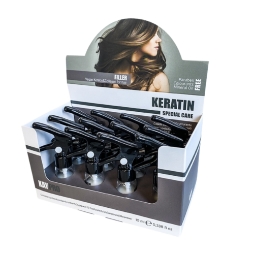 Filler Keratin - 12 fiale da 10 ml